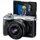 Фотоаппарат системный премиум Canon EOS M6 EF-M 15-45 IS STM Kit Silver